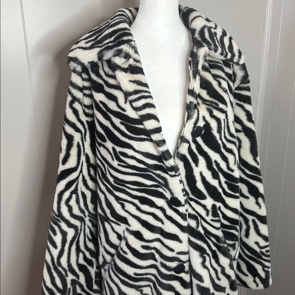 NWT Free People Perfect Zebra Maxi Jacket Size Medium - Picture 6 of 13